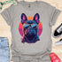 Retro Frenchie with Sunglasses - V1 - Retro One T-Shirt